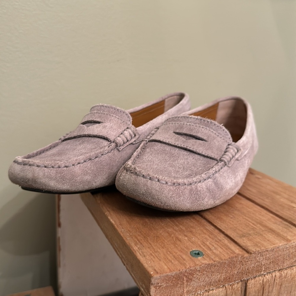 Gray Suede Loafers - Picture 2 of 7